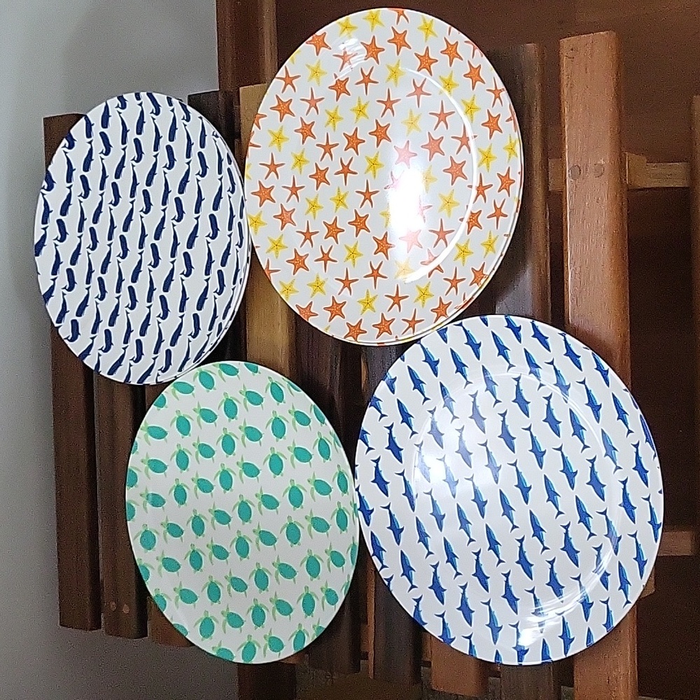 Sigrid Olsen Ocean Vibes Melamine 10.5" Plates